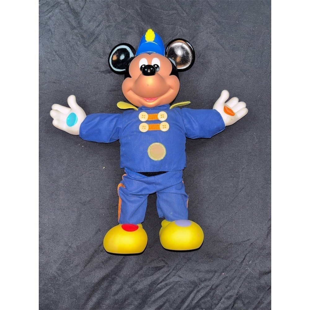 Vintage Mattel Disney Mickey Mouse Musical Marching Band Leader Figure